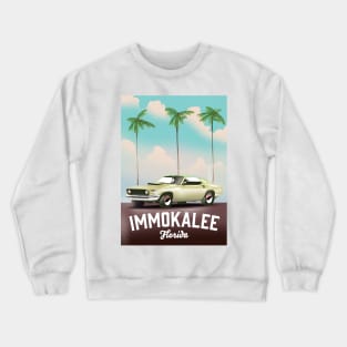 Immokalee Florida Muscle car travel poster Crewneck Sweatshirt
